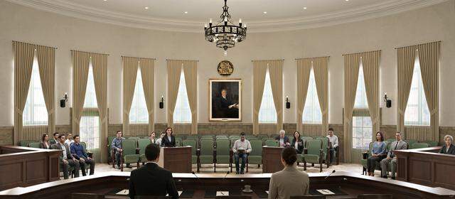 The commission chamber in Coral Gables City Hall will be restored to its historic style and configuration as part of a comprehensive renovation plan for the building, the first since it opened in 1928.
